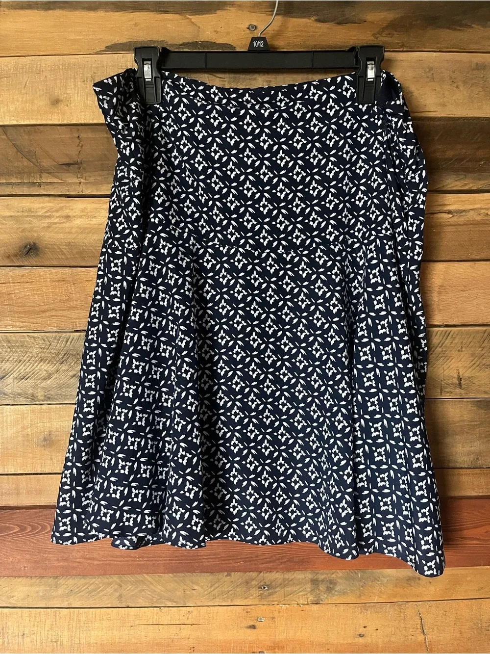 Ralph Lauren Navy and White A-Line Skirt - Picture 7 of 7